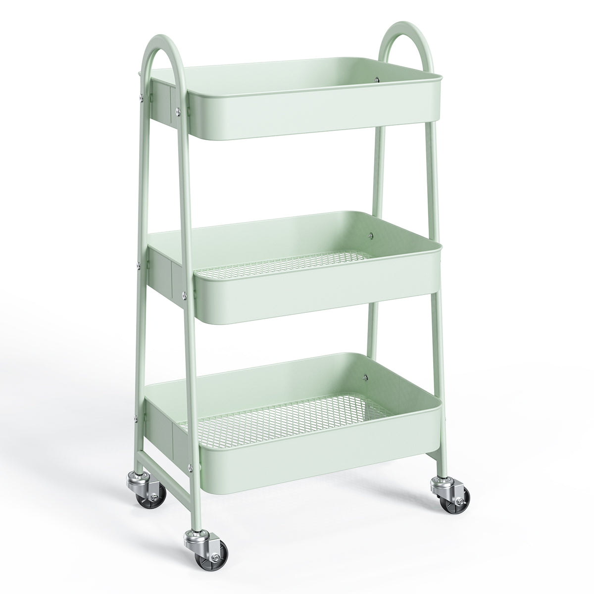 3-Tier Slim Rolling Cart