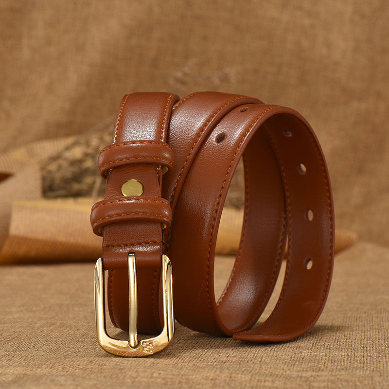 Double-Ring Leather Belt