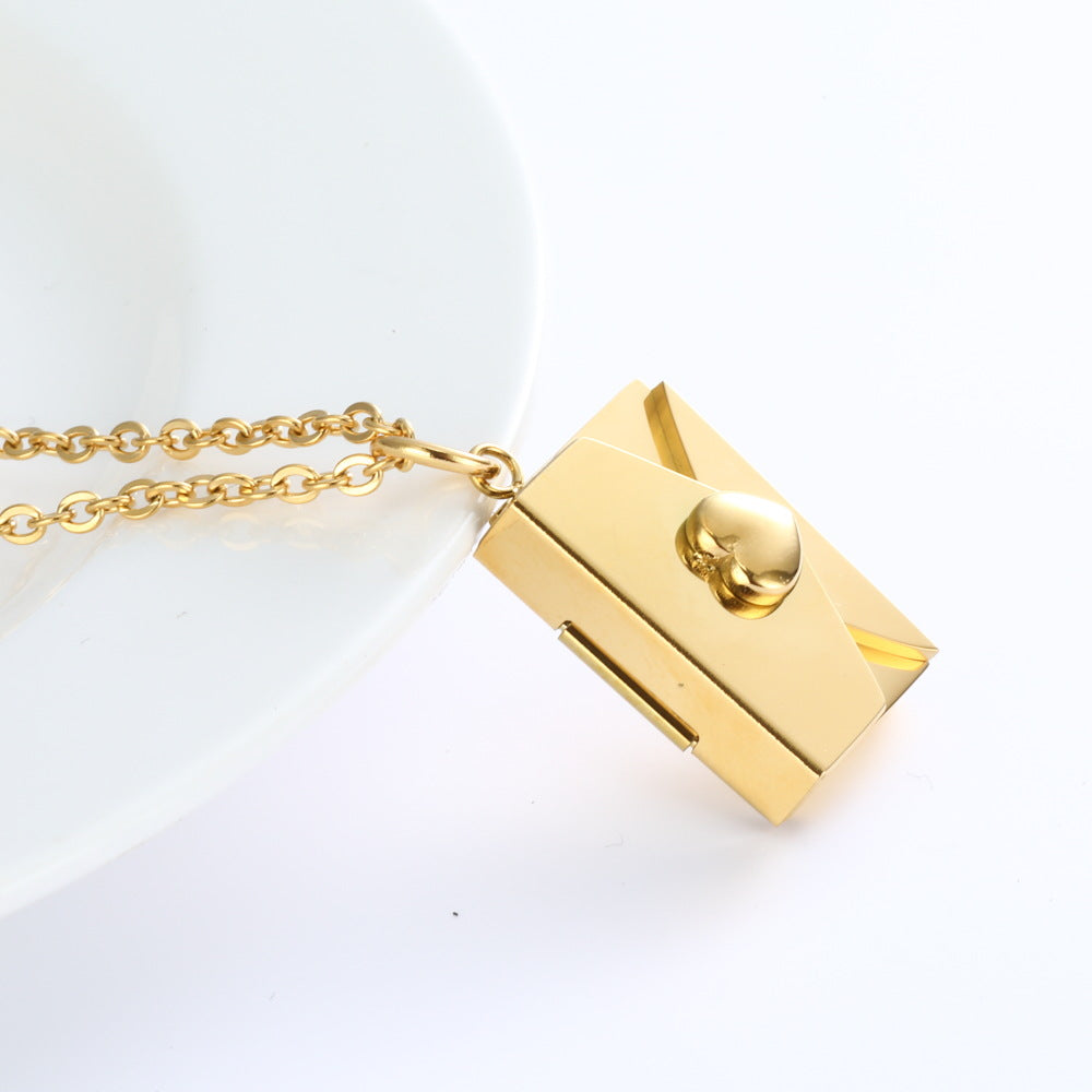 Secret Message Envelope Necklace