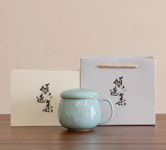 Porcelain Tea Infuser Mug