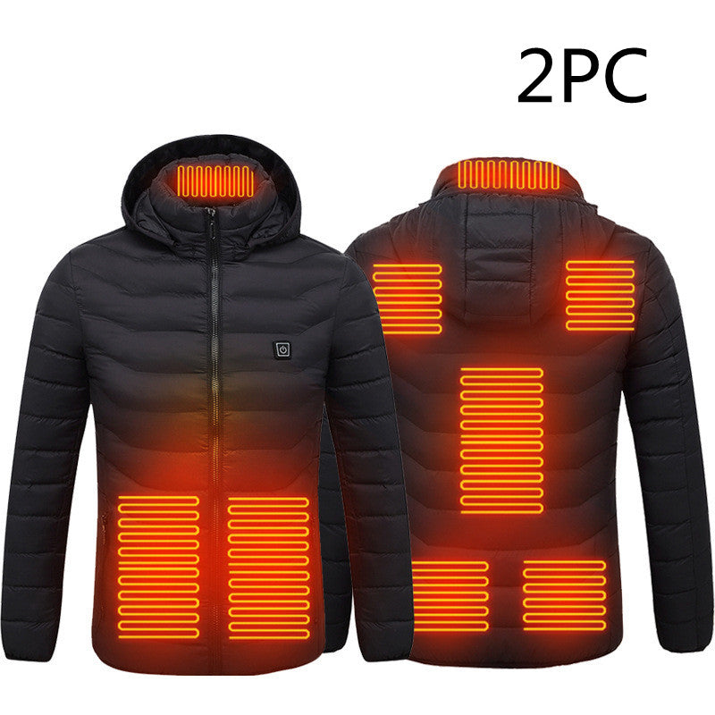 Men's USB Heated Hooded Jacket