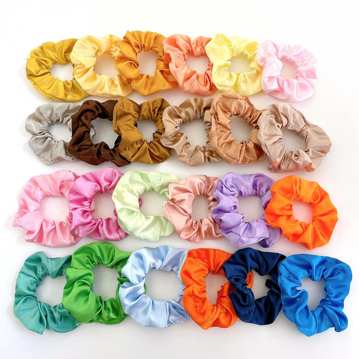 Solid Color Scrunchies (Up to 40-Pack)