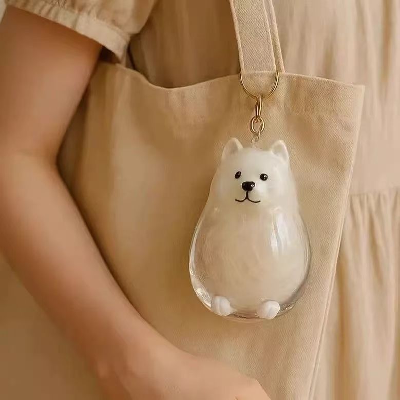 Dog Breed Fuzzy Keychain