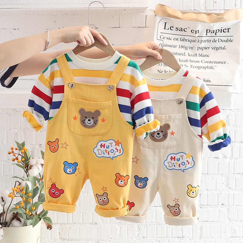 Boys' Top & Overalls Set