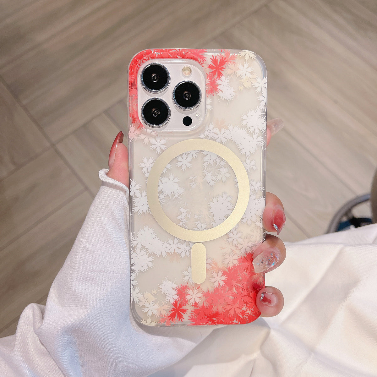 Frosted Flower Magnetic Case