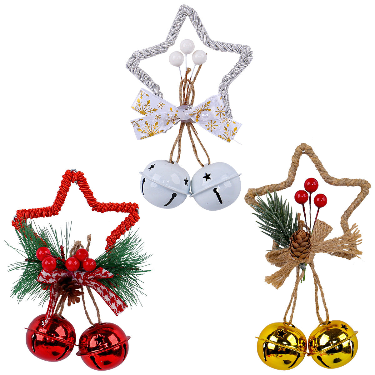 Christmas Star Bell Ornament