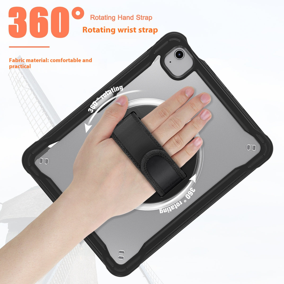iPad mini 6 Rotating Case with Strap