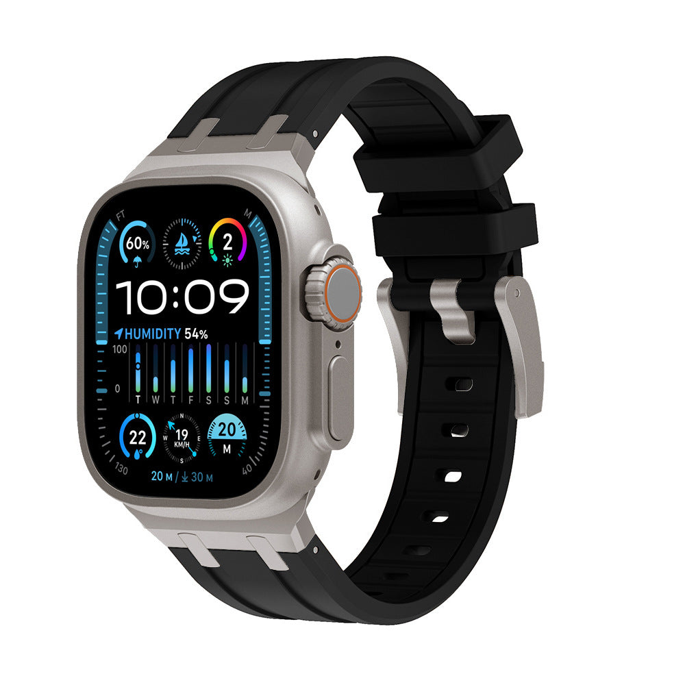 Two-Tone Silicone Smartwatch Band