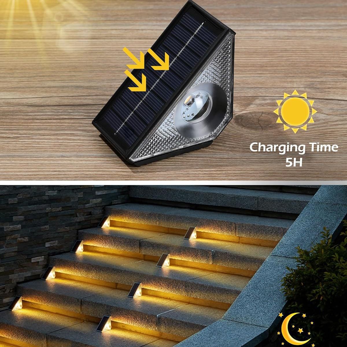 Solar Color Step Light