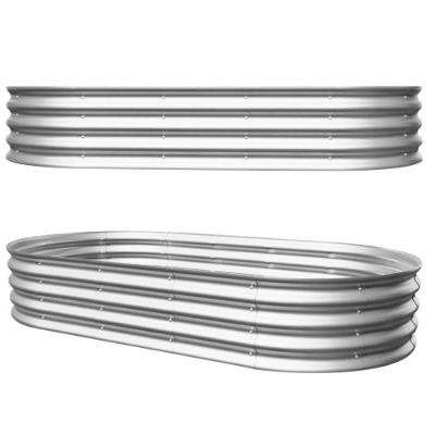 Galvanized Raised Garden Beds (2 pcs)