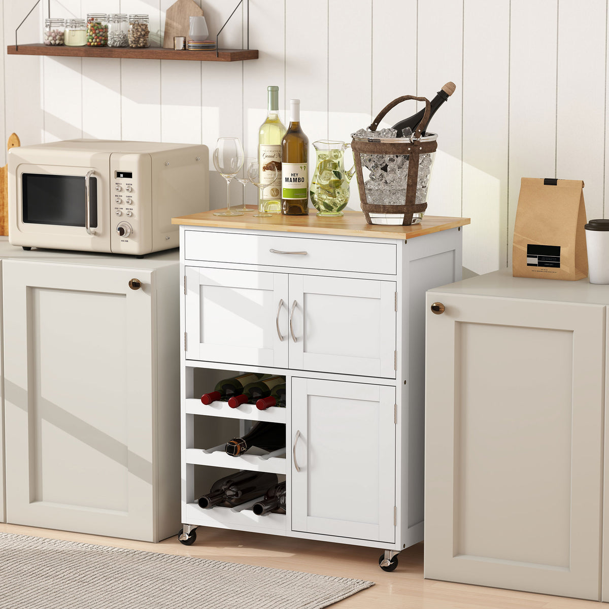 Rolling Kitchen Island Cart