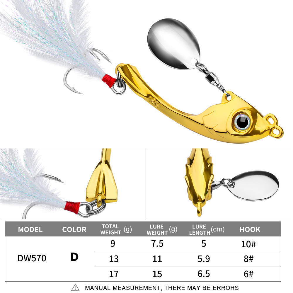 Spinning Spoon Fishing Lure