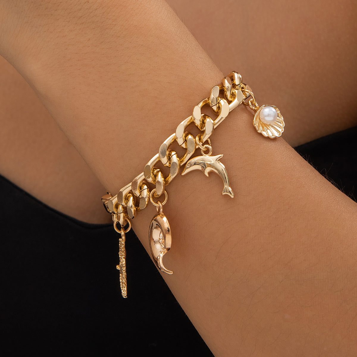 Boho Ocean Charm Choker & Bracelet