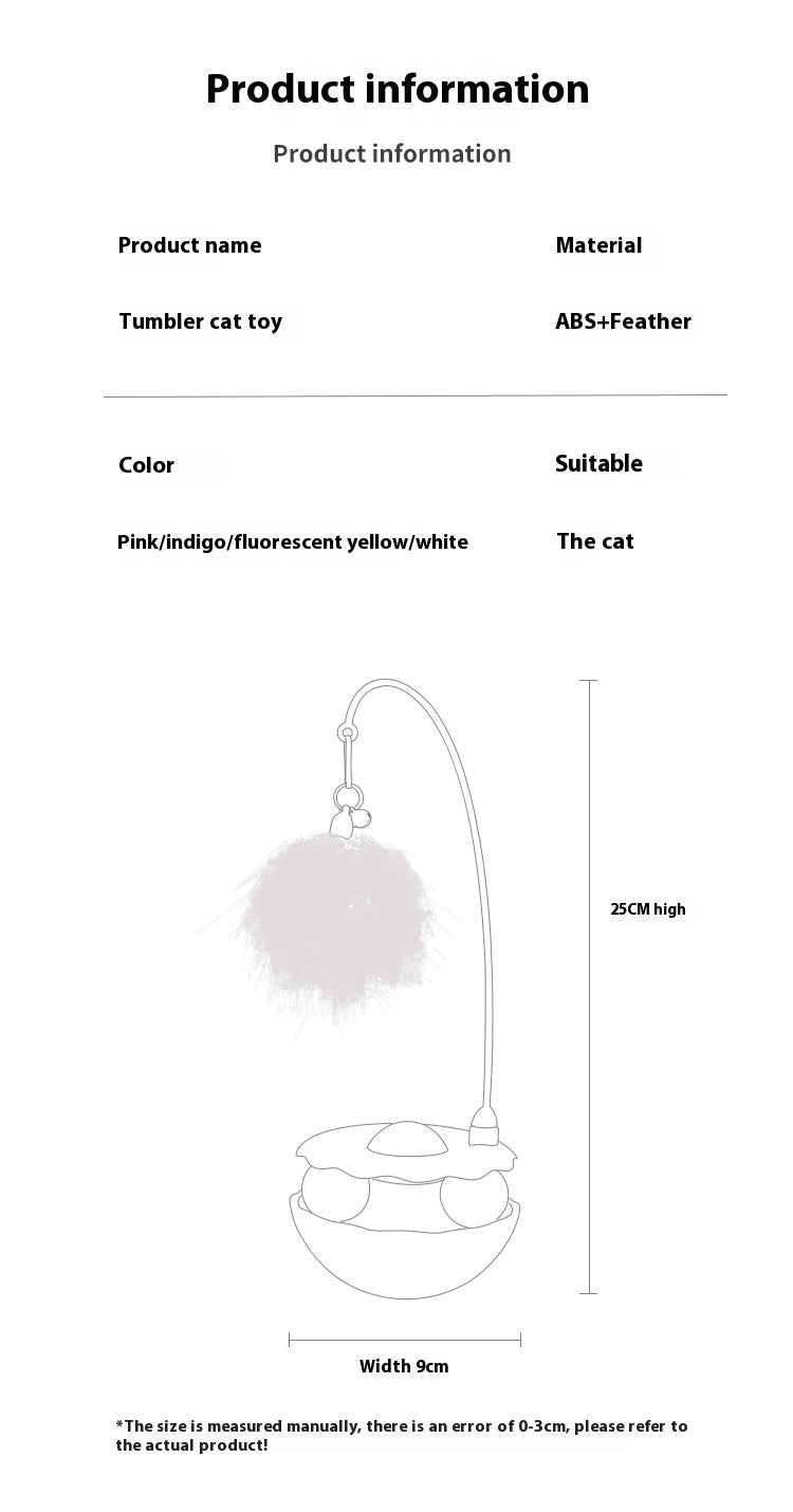 3-in-1 Cat Tumbler Toy