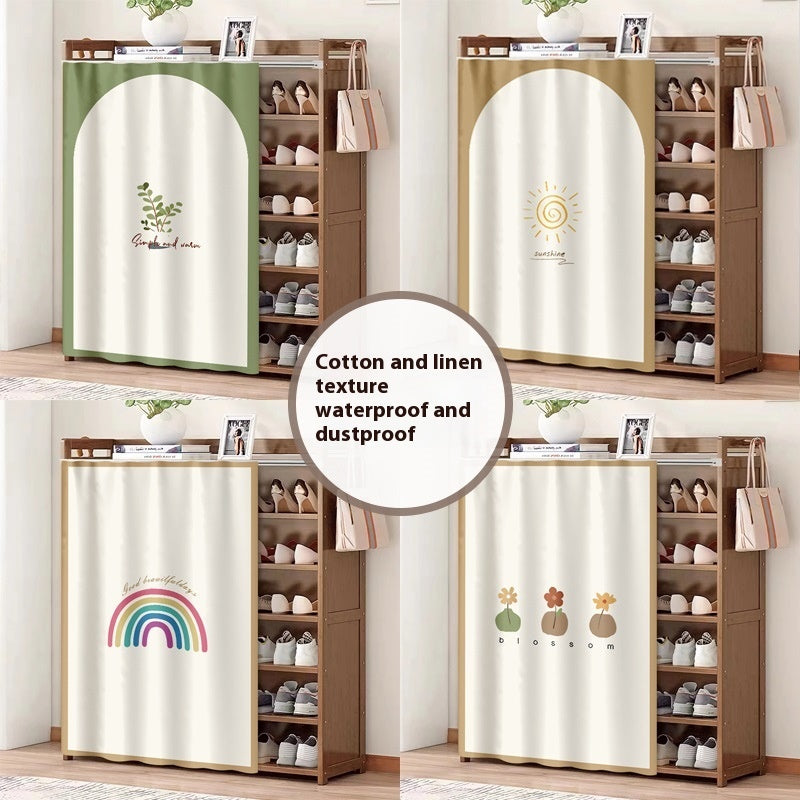 Stick-On Cabinet Curtain