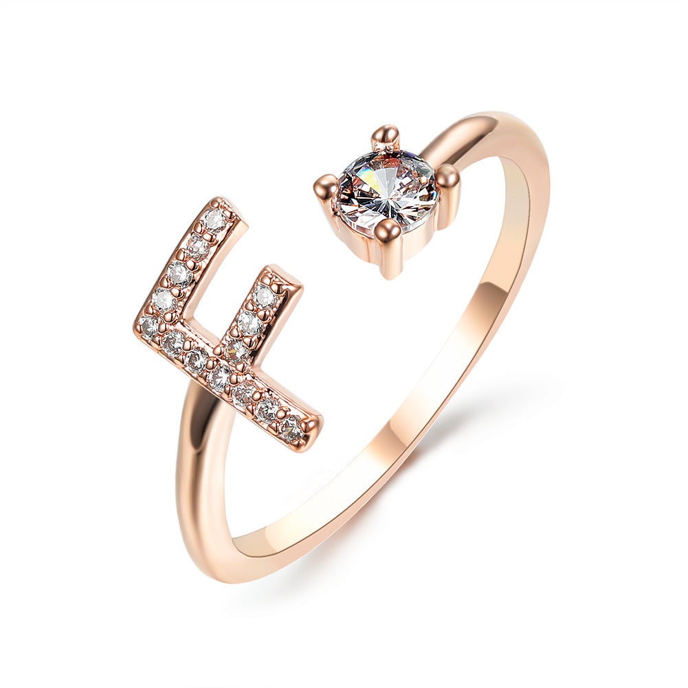 Adjustable Initial Letter Ring
