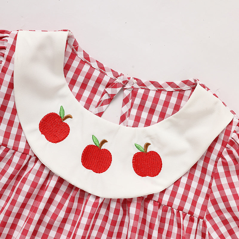 Toddler Plaid Smocked School Dress