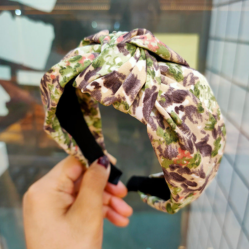 Wide Printed Fabric Headband