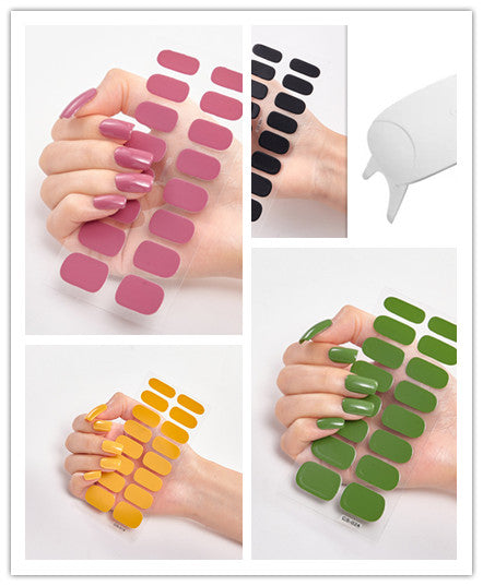 Letter Design Nail Stickers