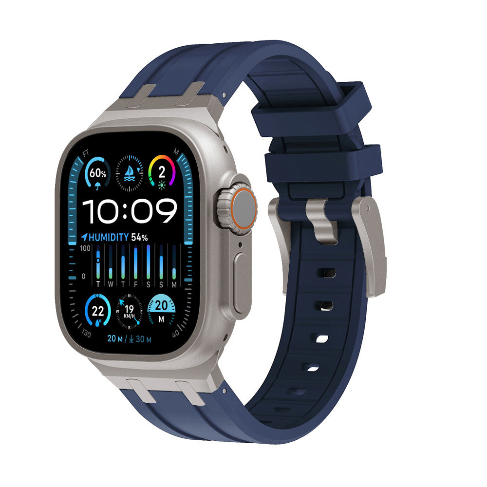 Two-Tone Silicone Smartwatch Band
