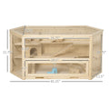 3-Tier Wooden Hamster Habitat
