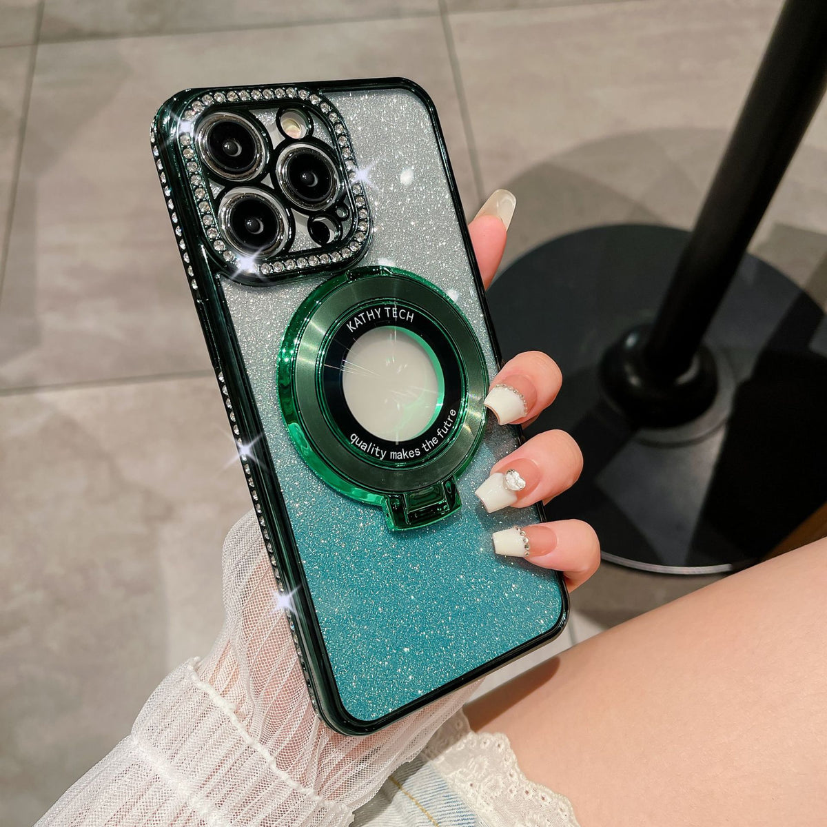 Glitter Magnetic Stand Phone Case