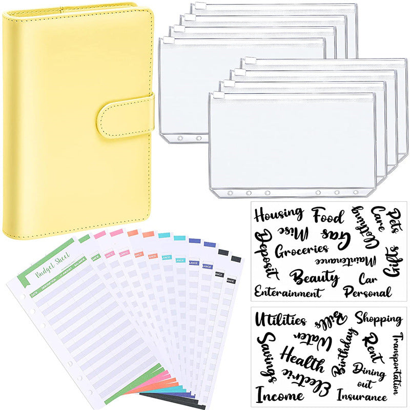 A6 Budget Binder with Cash Envelopes
