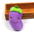 Squeaky Plush Eggplant Dog Toy