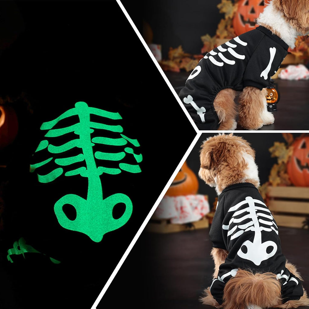 Glow Skeleton Dog Costume