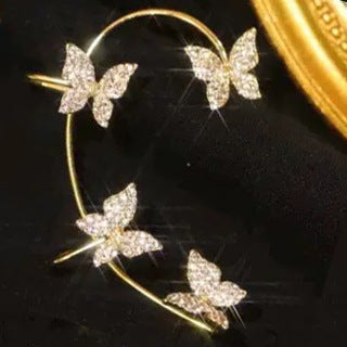 Butterfly Ear Cuff & Hook Earring