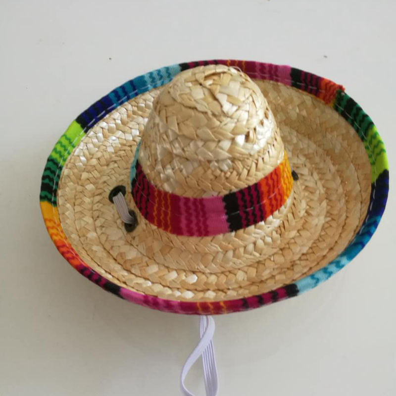 Mini Pet Sombrero Straw Hat