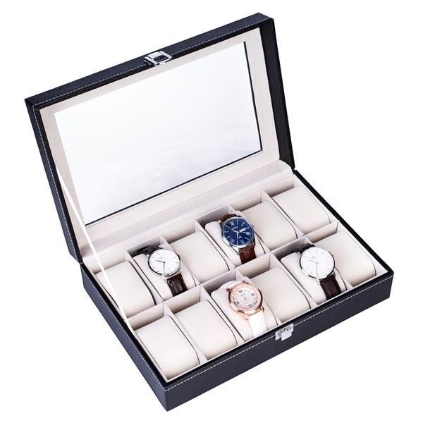 12-Slot Watch Display Box