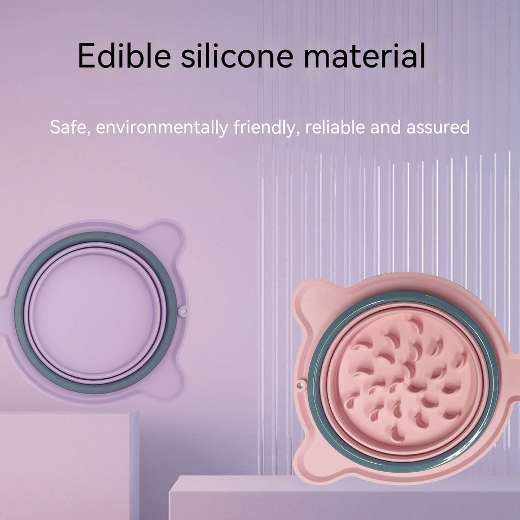 Foldable Silicone Double Pet Bowl