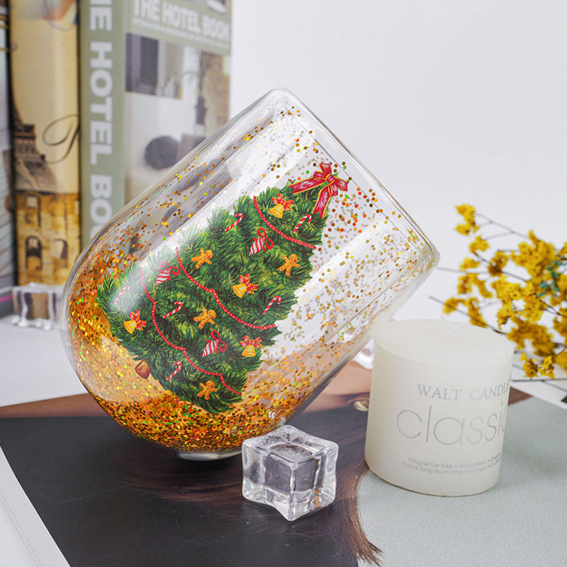 Christmas Tree Glitter Cup
