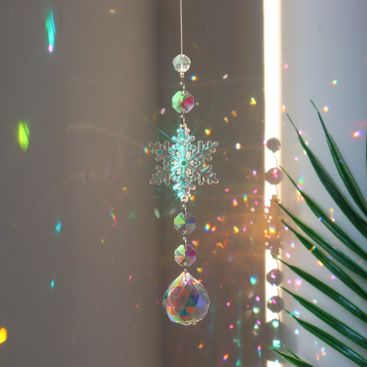 Crystal Snowflake Suncatcher