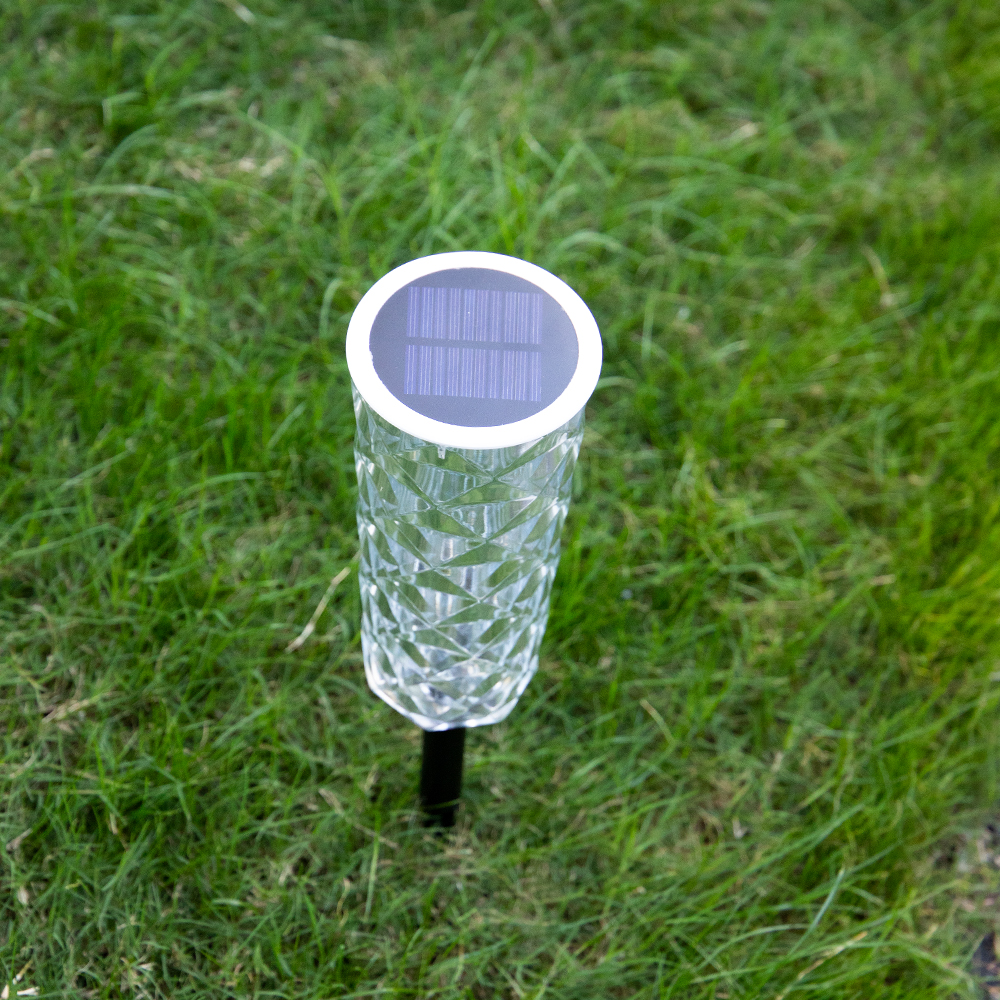 Solar Crystal Rose Garden Light