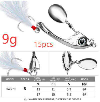 Spinning Spoon Fishing Lure