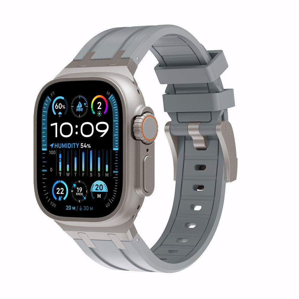 Two-Tone Silicone Smartwatch Band