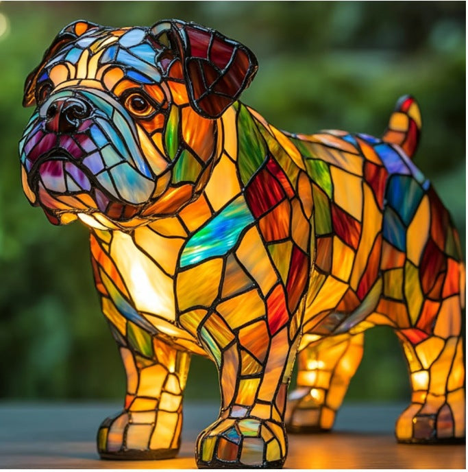 Color-Changing Dog Figure Lamp