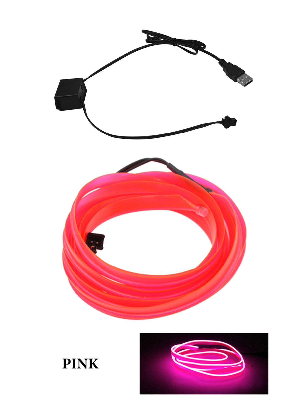 USB Neon Dashboard Light Strip
