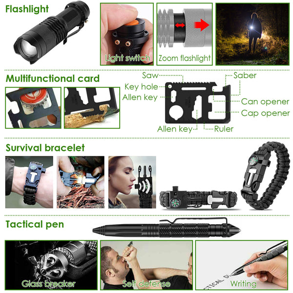 47-in-1 Survival Kit Backpack