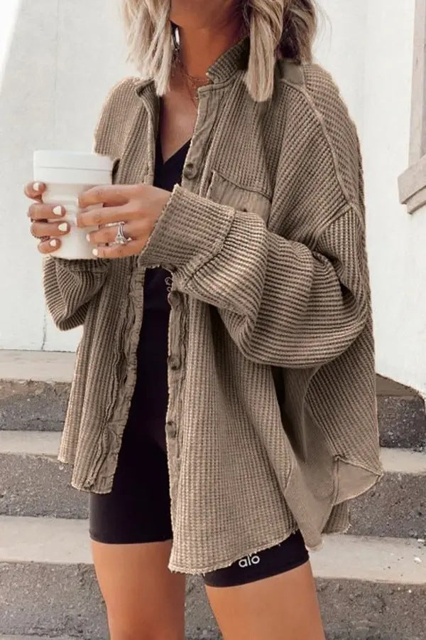 Women's Button-Up Shirt Jacket