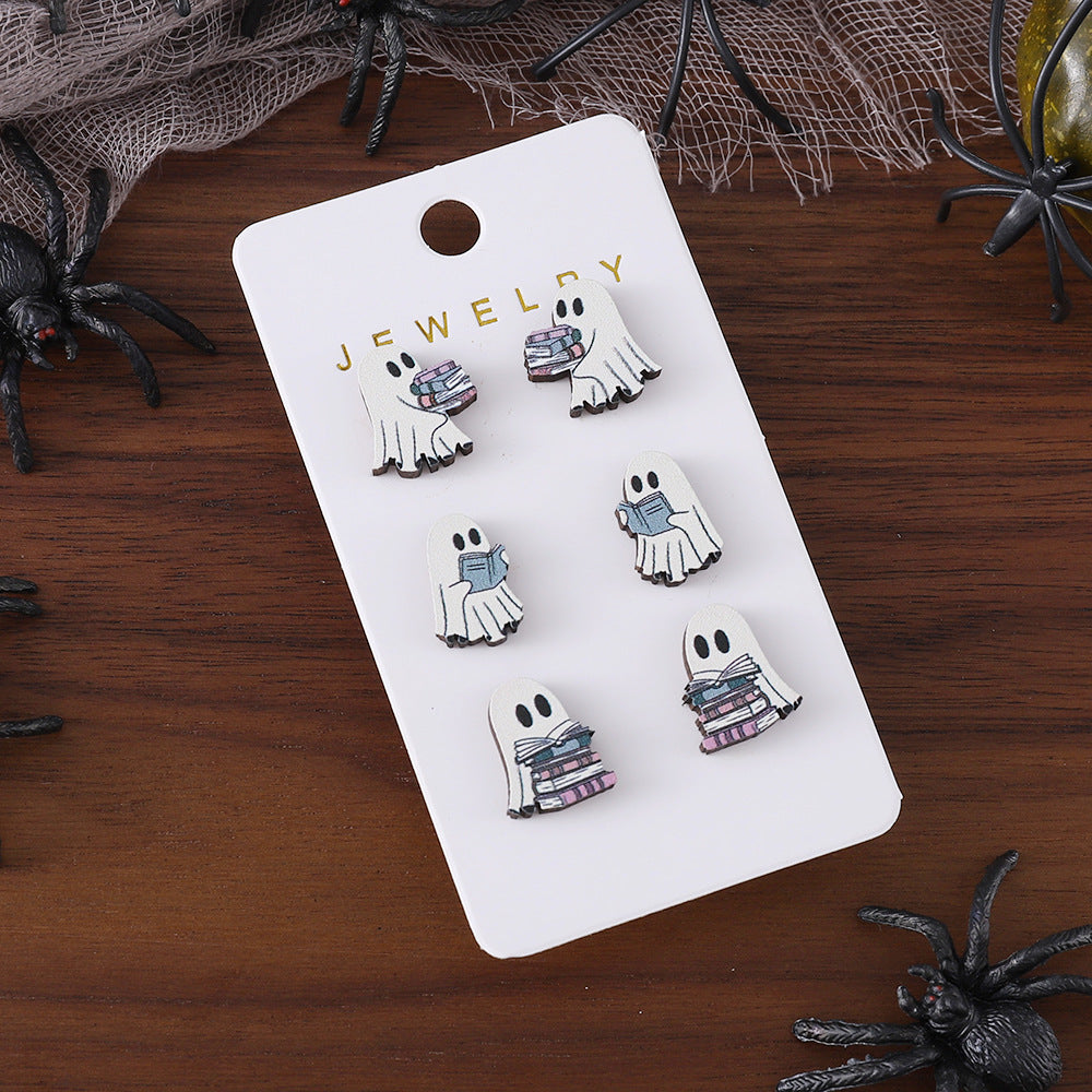 Halloween Wooden Earring Set