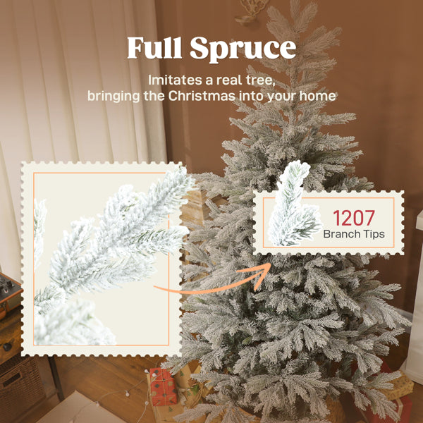 Flocked Christmas Tree