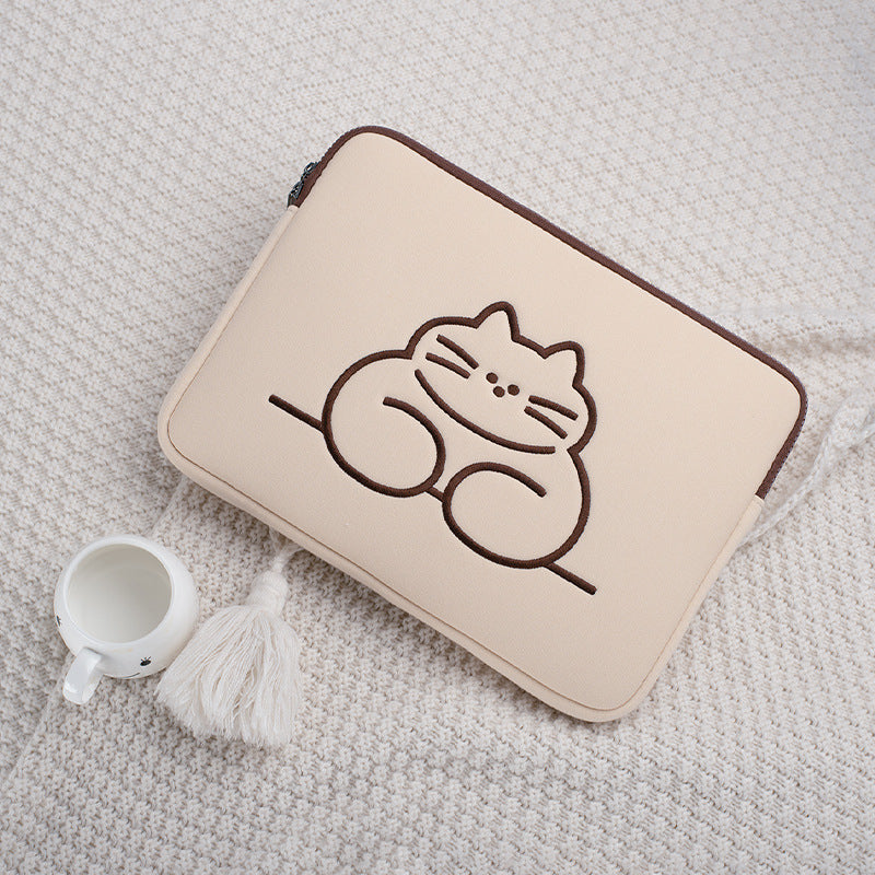 Cute Embroidered Laptop Sleeve