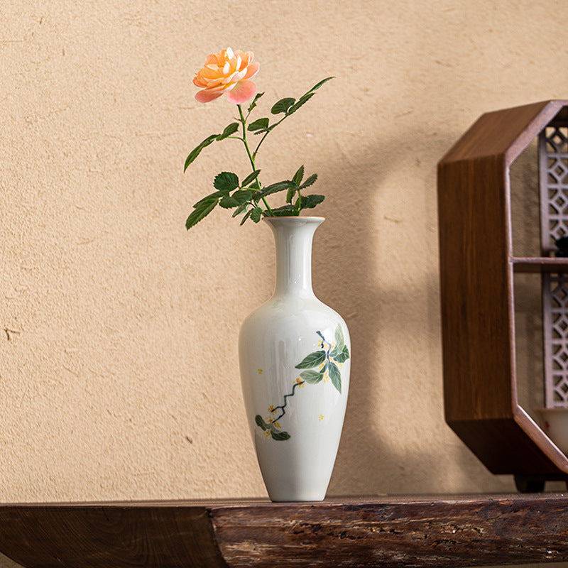 Retro Porcelain Flower Vase