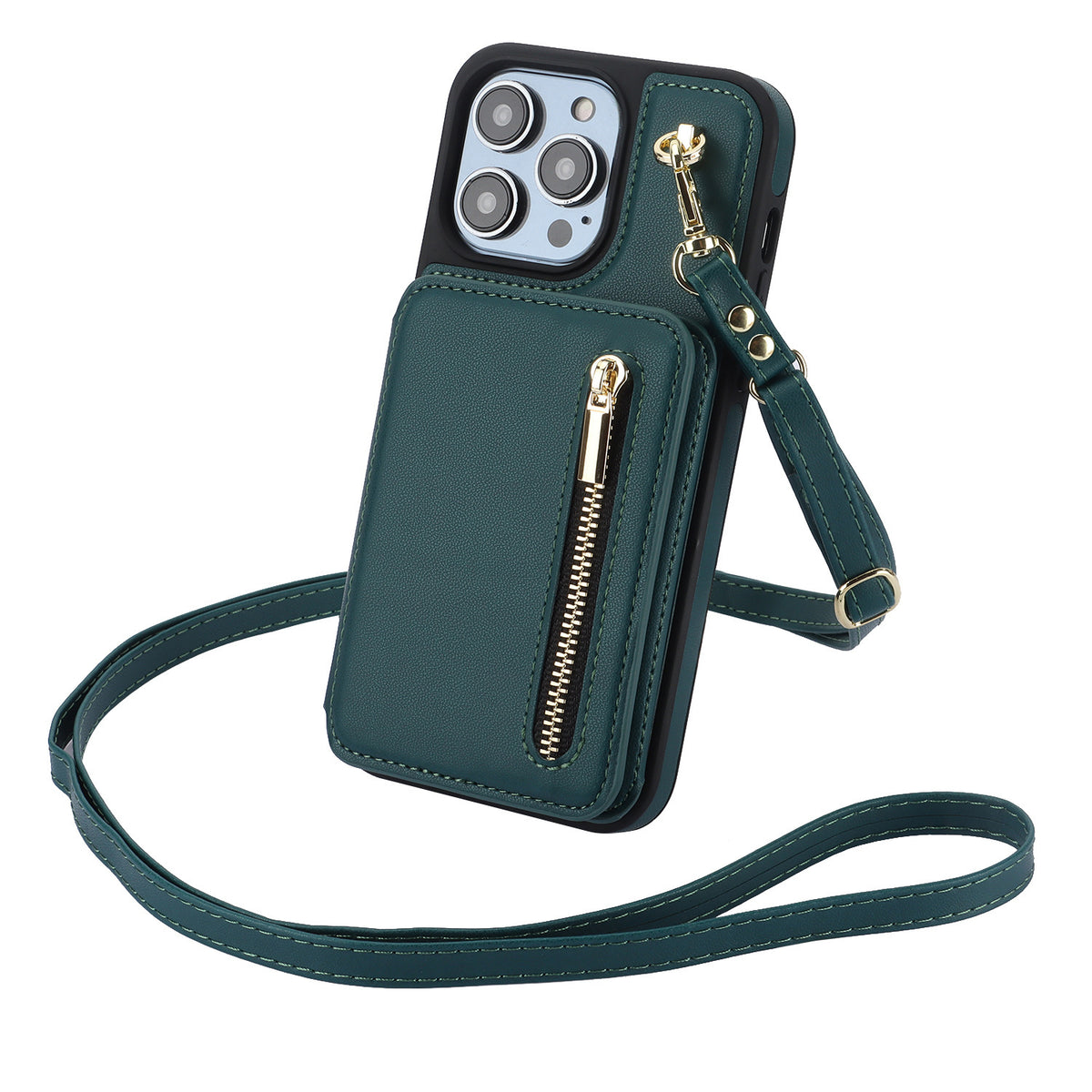 Zip Card Wallet Crossbody Phone Case