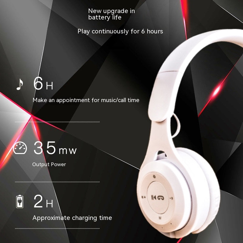Foldable Wireless Headphones with Extra Bass