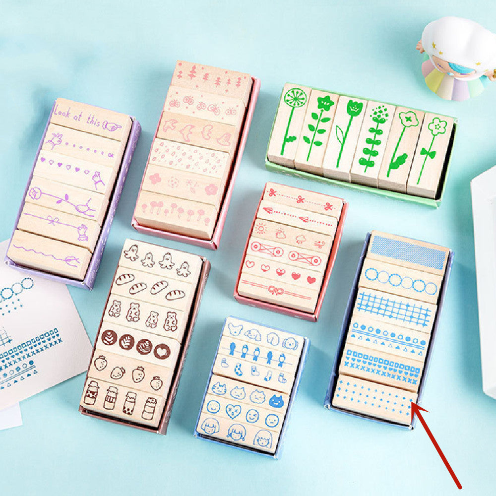 Mini Kingdom Wooden Stamp Set (6 pcs)