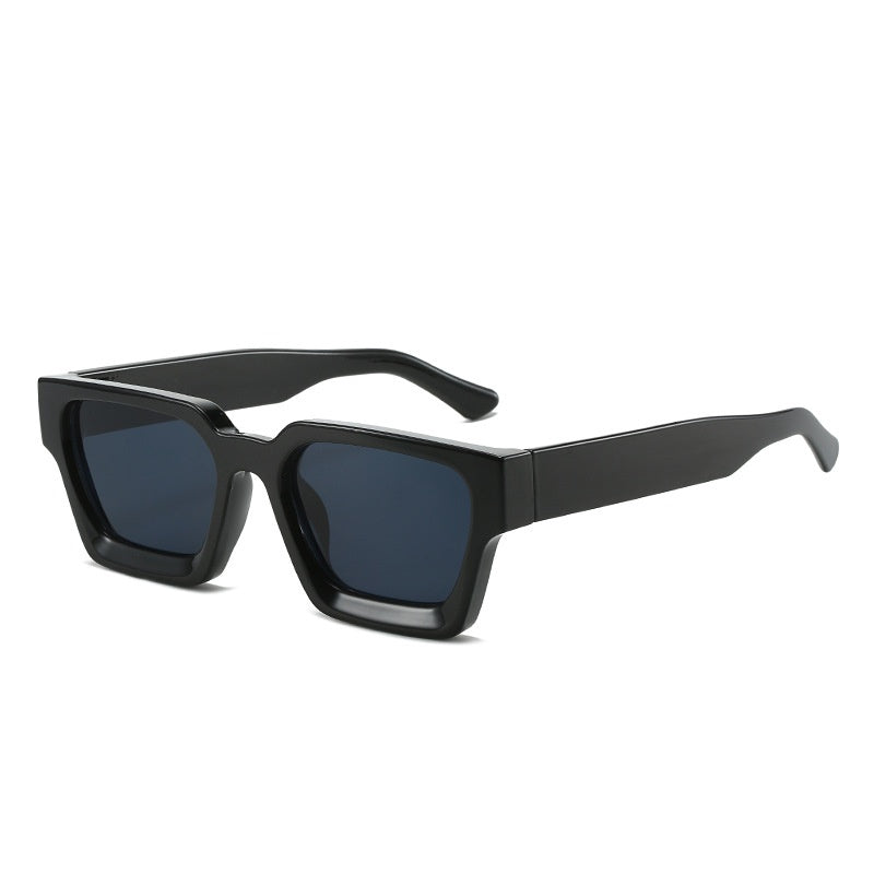 Thick-Frame Retro Sunglasses